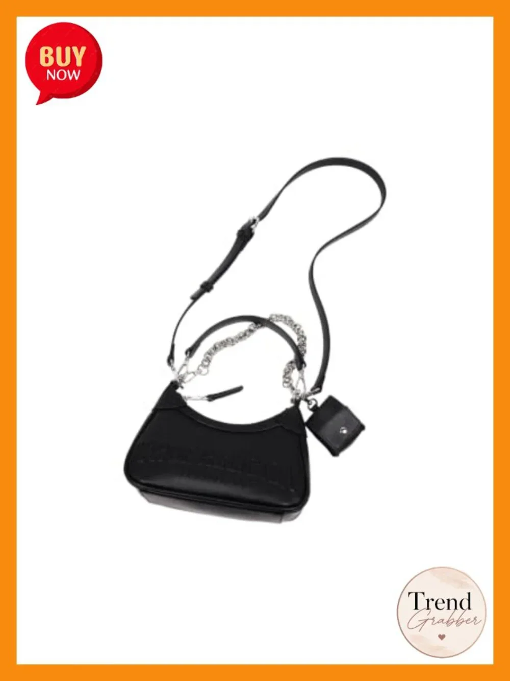 Genuine Leather Hobo Bag Two-Strap Zip-Top Black